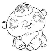 coloriage petshop ourson